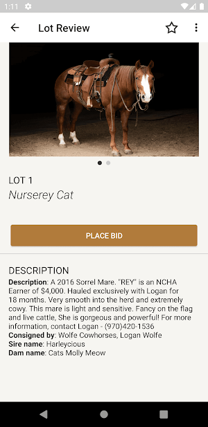 Horseman’s Choice LLC. Screenshot 2