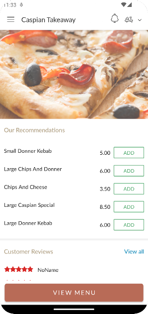 Caspian Takeaway Screenshot 2