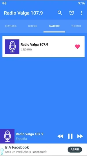 Radio Valga 107.9 App ES Screenshot 0