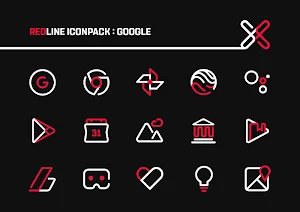 RedLine Icon Pack : LineX Screenshot 2