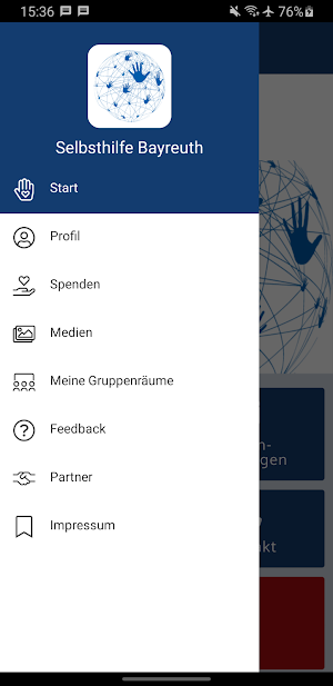 Selbsthilfe Bayreuth Screenshot 2