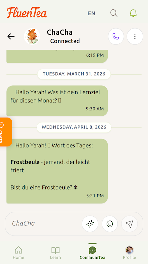 FluenTea: Beyond AI Tutors Screenshot 1