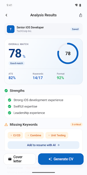 CVCrafter - AI Resume Builder Screenshot 1