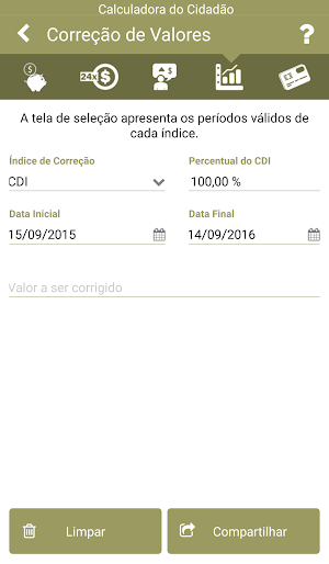 Calculadora do Cidadão Screenshot 3