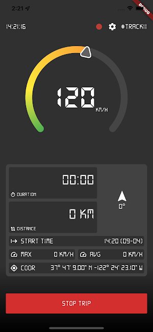 Trackii - Speedometer,Tracking Screenshot 1
