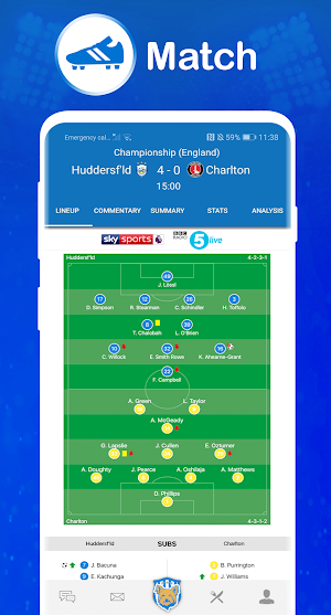 The Terriers - Live Scores Screenshot 1