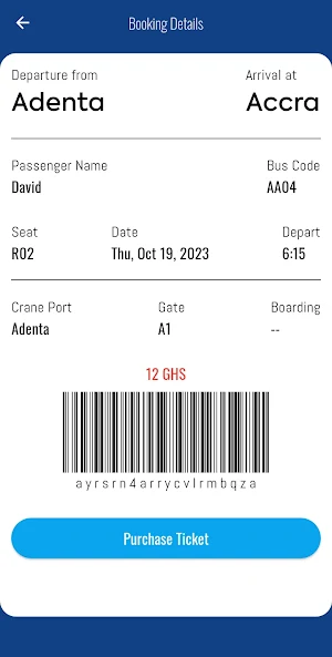 Crane Ghana - Bus Booking Screenshot 2