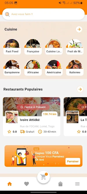 IvoireFood Screenshot 1