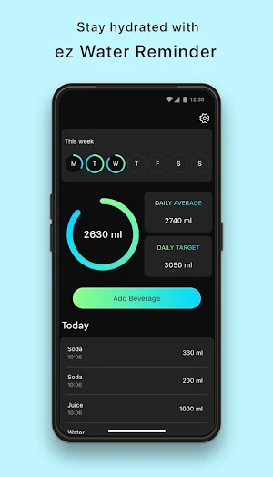 ez Water Reminder - Stay Hydrated & Healthy Screenshot 0