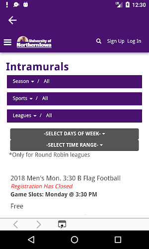 UNI Recreation Screenshot 2