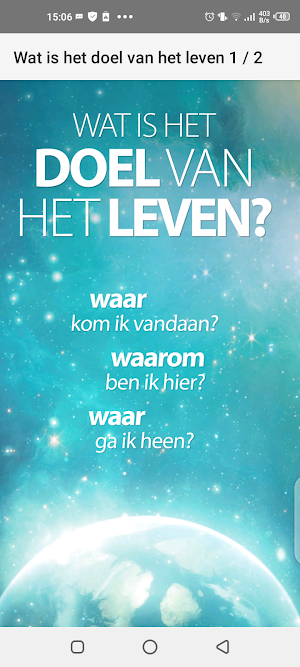 Wat is het doel van het leven Screenshot 2