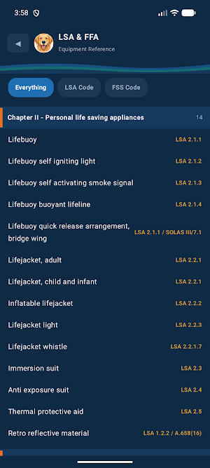 Marine Safety Appliances Screenshot 1