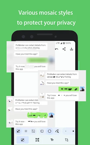 PicMarker: Mosaic & Markup Screenshot 0