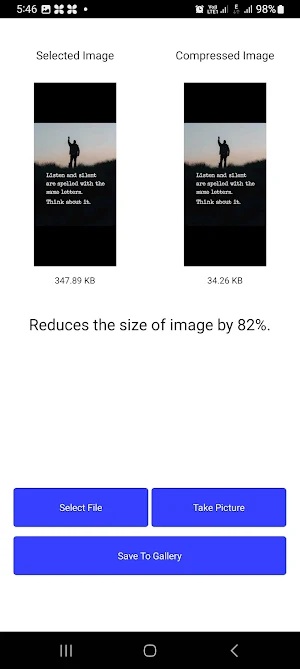 Reduce Image Size from MB - KB Screenshot 3