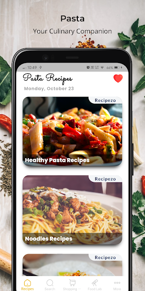 Pasta Recipes Screenshot 0