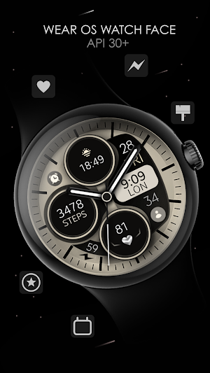 Cream - Beige Watch Face Screenshot 0