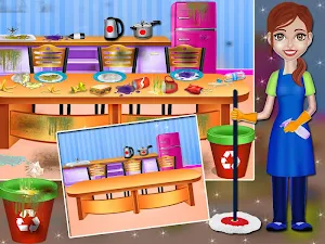 Big House Cleaning And Washing Game Screenshot 3