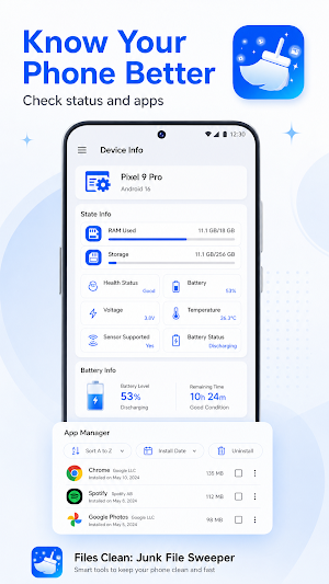Files Clean: Junk File Sweeper Screenshot 2