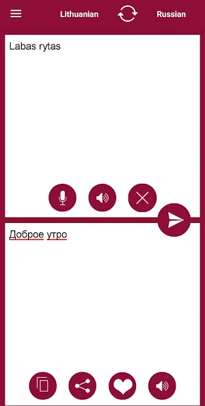 Lithuanian - Russian Translator Screenshot 0