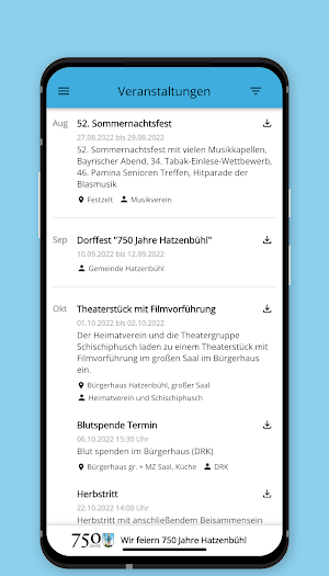 Hatzenbühl-App Screenshot 1