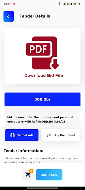 ExtraTenders Screenshot 1