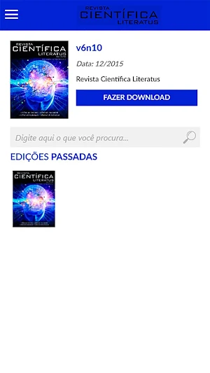 Revista Científica Literatus Screenshot 1
