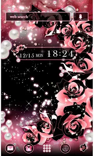 ★FREE THEMES★Roses & Pearls Screenshot 0