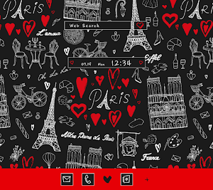 Paris Pattern Theme +HOME Screenshot 0