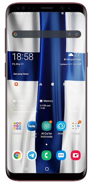 Finland Flag Live Wallpaper Screenshot 2