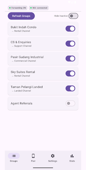 WA2TG Smart Forwarder Screenshot 0