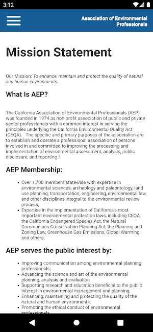 AEP Mobile App Screenshot 2