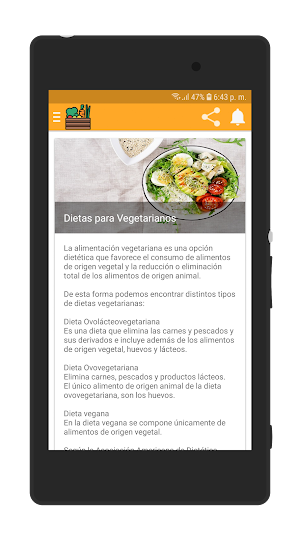 Dietas para Vegetarianos Screenshot 1