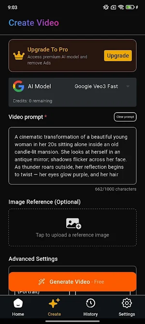 GenV - AI Video Generator Screenshot 1