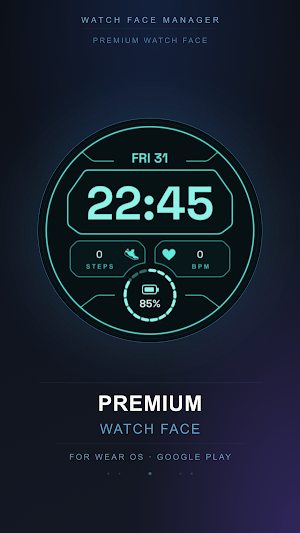 Cyber Glow Watch Face Screenshot 3