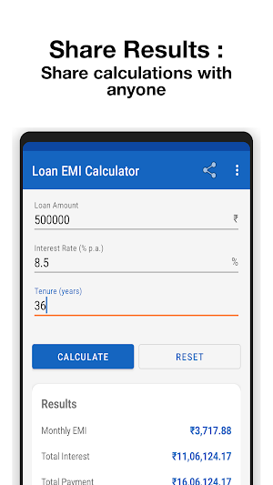 Loan EMI Calculator Screenshot 3