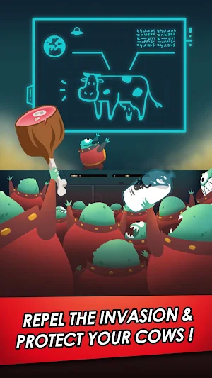 Aliens VS Cowmander Screenshot 1