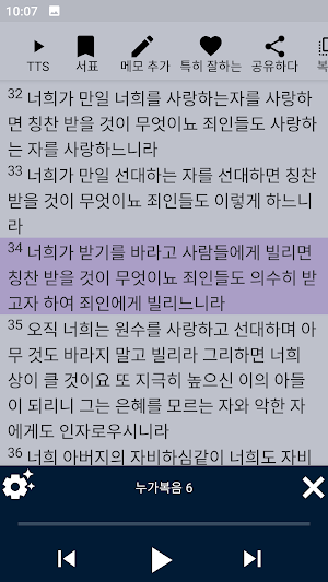 Korean Bible Screenshot 2