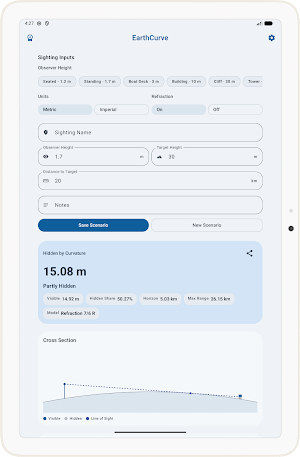 EarthCurve: Horizon Calculator Screenshot 3
