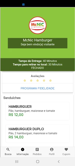 Mc Nic Hamburger Screenshot 0