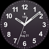 Casual Dark Gray Watch Face