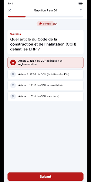 SSIAP 3 QCM Examen Screenshot 2