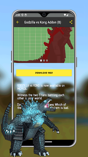 MCPE Godzilla Mobs Addons Screenshot 3