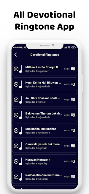 Devotional Bhakti Ringtone App Screenshot 3