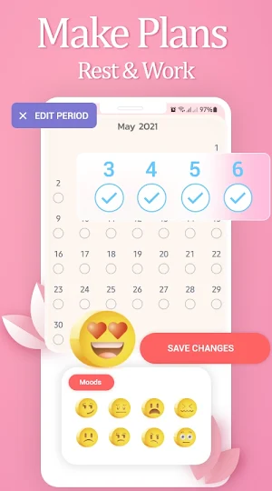Period Tracker : Pregnancy Calculator Screenshot 1