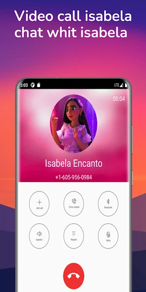 Fake Call Isabela encanto Screenshot 2
