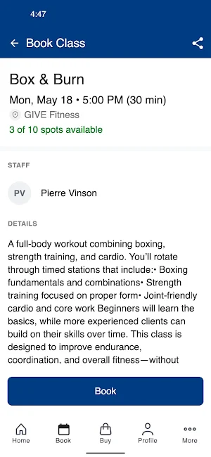 GIVE Fitness-Det Screenshot 2