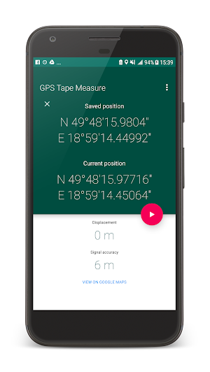 My GPS Tape Measure Screenshot 1