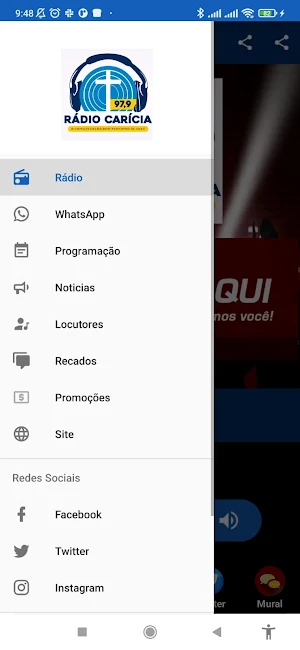 Rádio Caricia FM Screenshot 1
