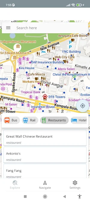 Kampala Uganda Offline Map Screenshot 0