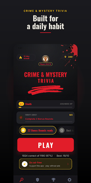 Crime & Mystery Trivia Screenshot 0